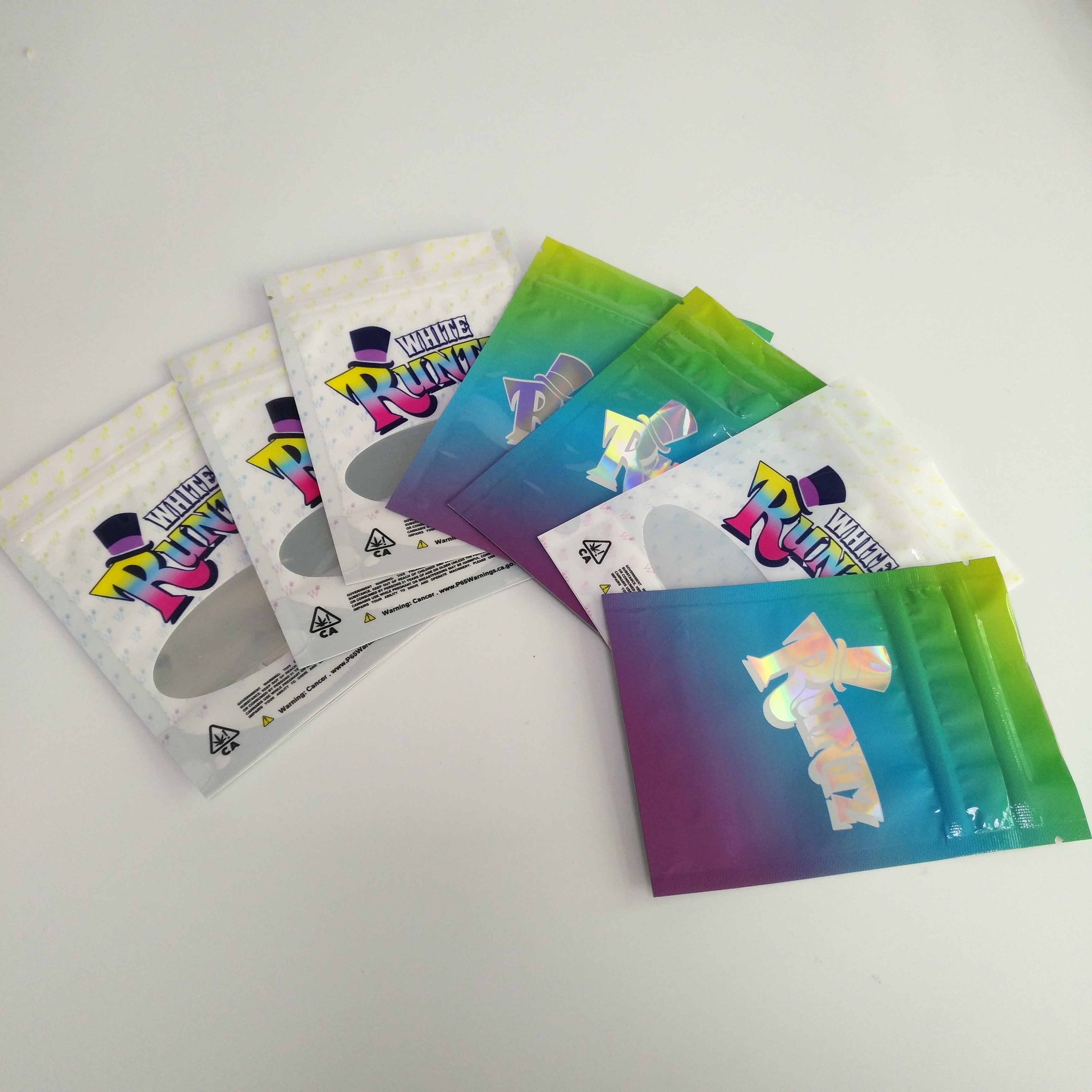 Mylar Runtz selou o costume dos sacos de plástico impresso para o empacotamento do cânhamo do cannabis