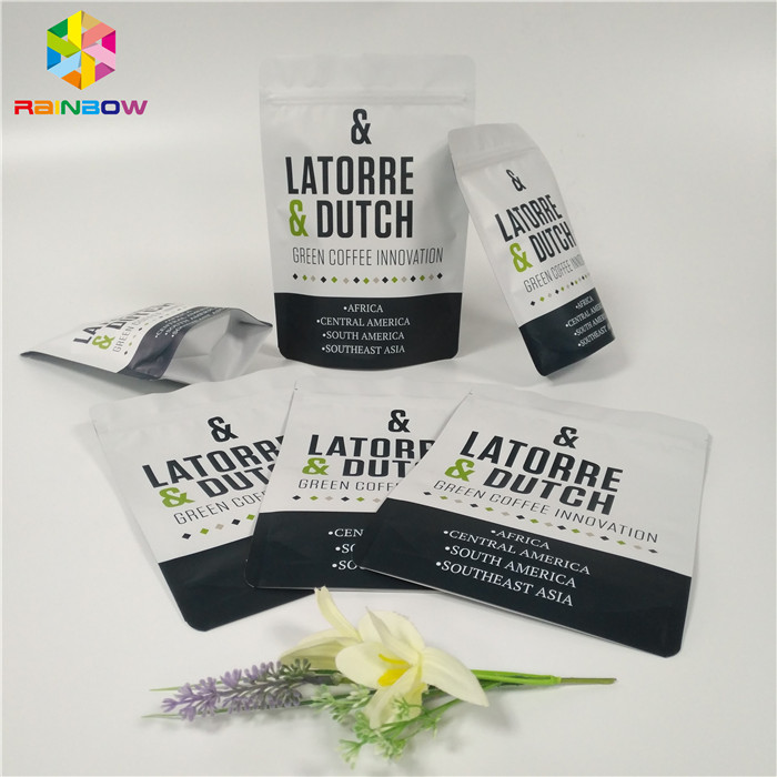 Malote Ziplock da folha que empacota o material laminado Reclosable do saco de café da válvula