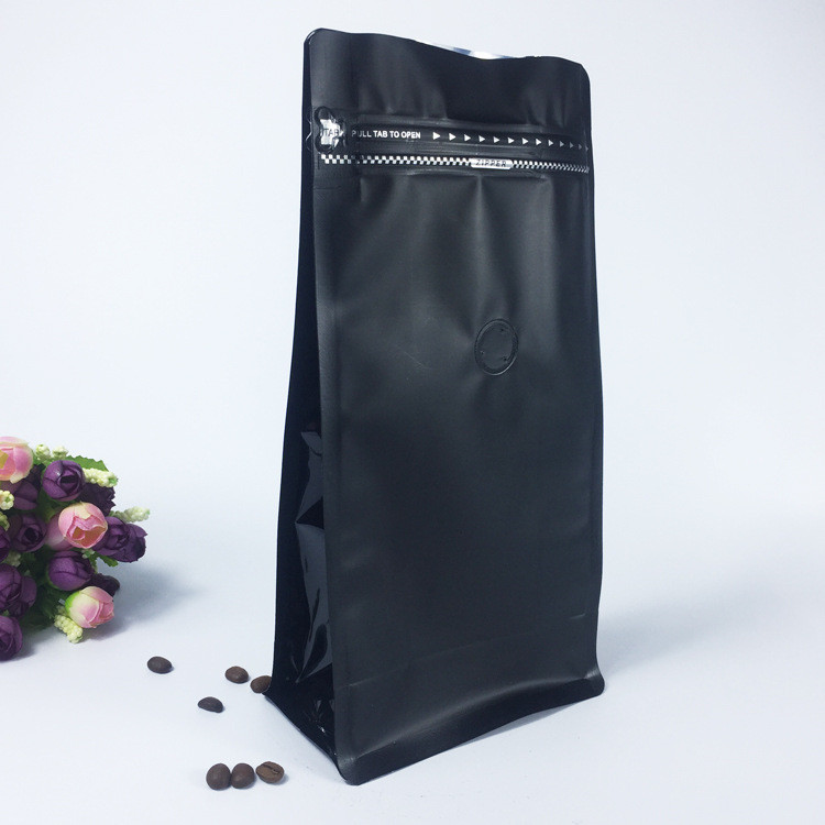 Malotes plásticos Resealable de Matt que empacotam a parte inferior lisa alinhada do fechamento do fecho de correr com válvula