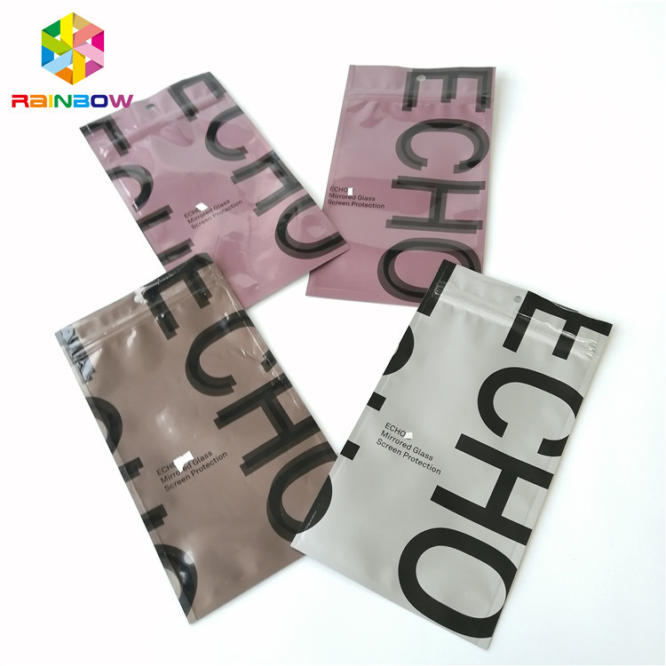 A embalagem Ziplock da folha de alumínio ensaca o malote vazio plástico selado tomado partido três do chá