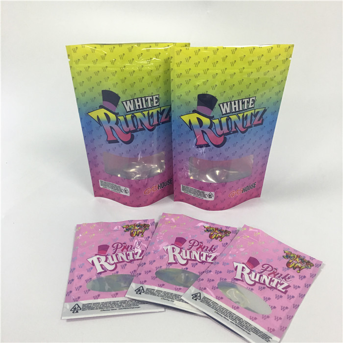 Incenso erval da prova do cheiro que empacota sacos plásticos das cookies da folha da mini erva daninha Ziplock CBD