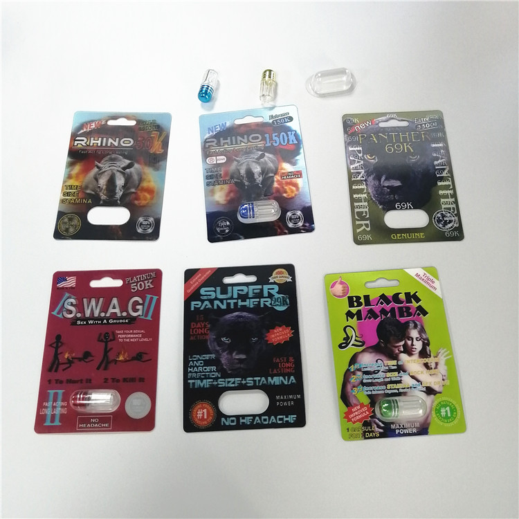 Bloco plástico da medicina dos comprimidos vermelhos do sexo da bala do frasco das cápsulas da ampliação do pênis do rinoceronte 69