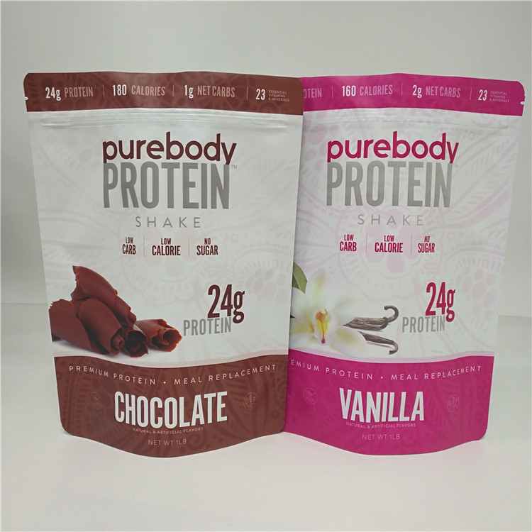 Saco do petisco da cor de CMYK que empacota o malote plástico do pó de leite de chocolate do café