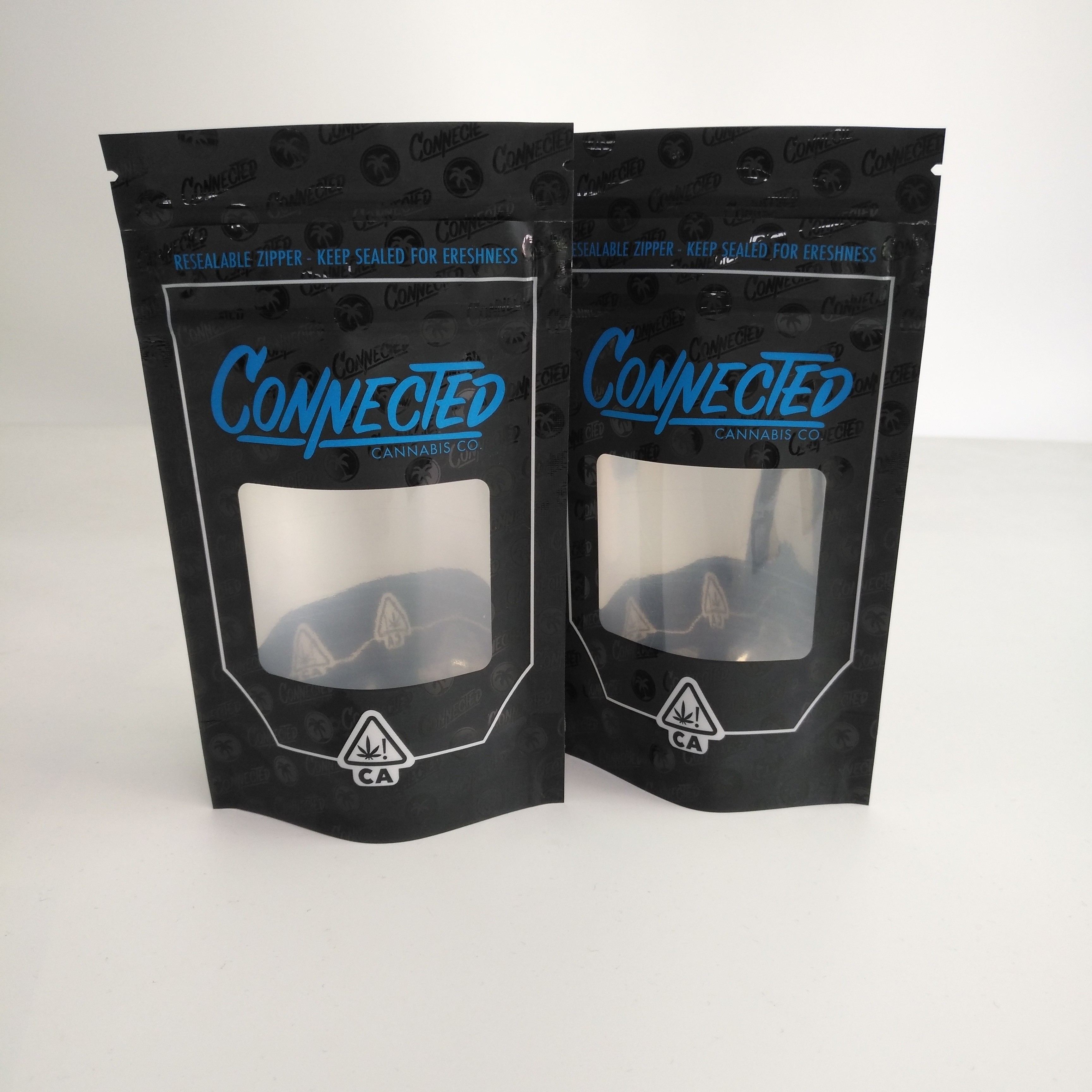 O zíper Resealable da prova do cheiro levanta-se o malote do zíper com alumínio da janela para dentro