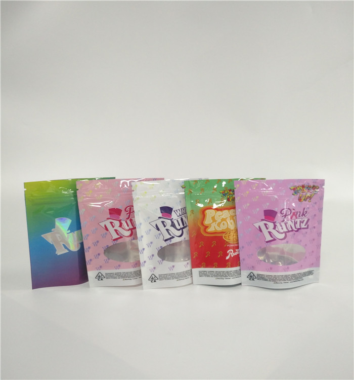 Incenso erval do armazenamento da medicina que empacota 1 grama 1/8 1/4 de 1/2 ervas daninhas de 1 onça com janela