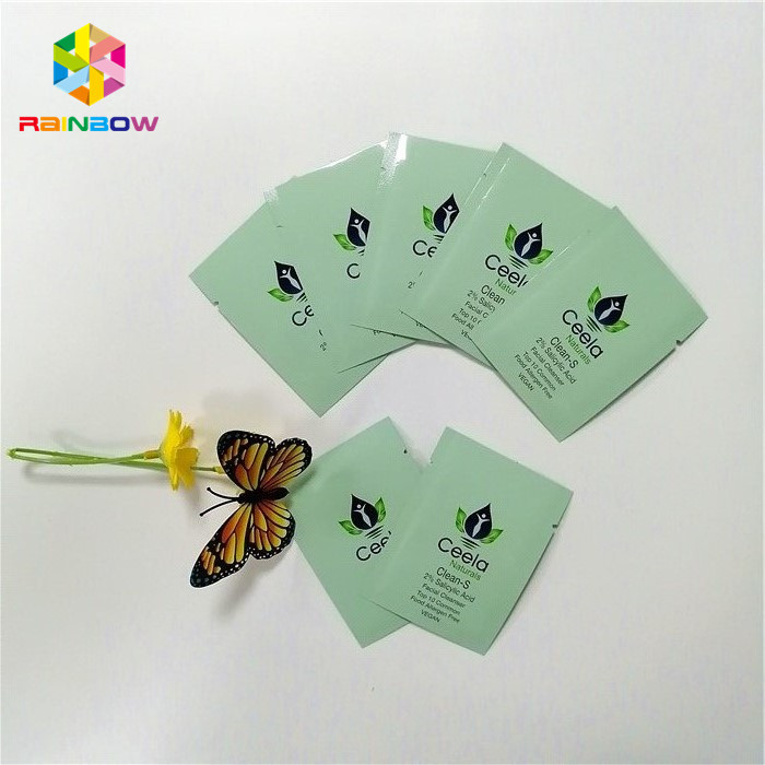 Multi - parte superior pastel colorida dos sacos da soldadura térmica da folha de Mylar aberta com entalhe 6x9cm do rasgo