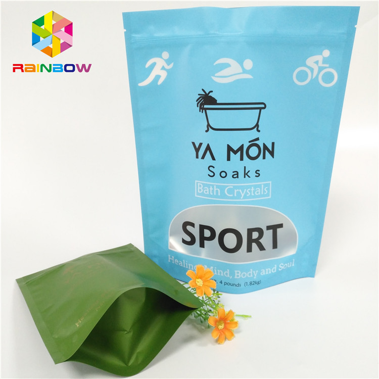 Malotes plásticos matte da janela clara que empacotam o calor de cristal de sal de banho da folha de alumínio - selagem