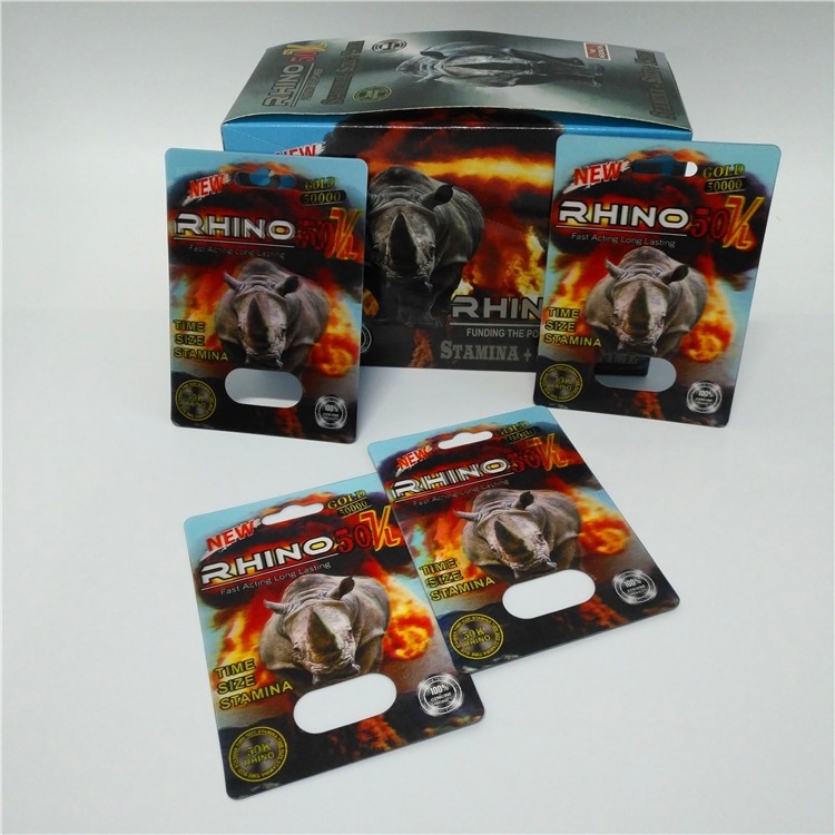 Bloco de bolha da caixa de exposição que empacota a impressão 3d para os comprimidos masculinos do realce da mamba