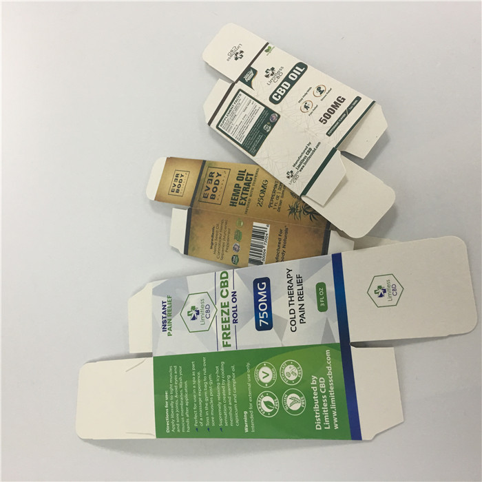 caixa de empacotamento do cartucho eletrônico feito sob encomenda de alta qualidade da pena do vape da caixa de papel CBD dos acessórios do cigarro