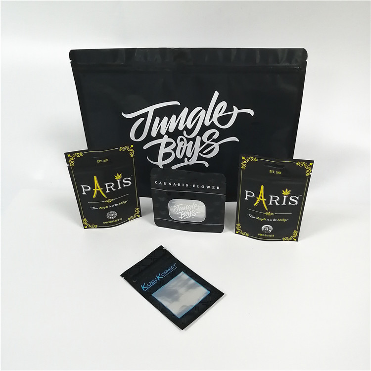 A impressão de Digitas levanta-se a erva daninha da prova do cheiro do malote CBD que empacota com janela clara