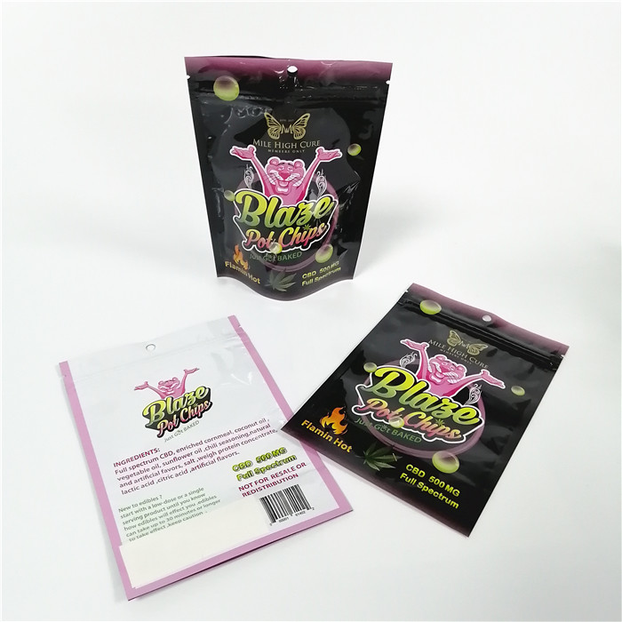 O empacotamento erval personalizado do incenso da cópia de Digitas levanta-se o saco do petisco da folha do malote