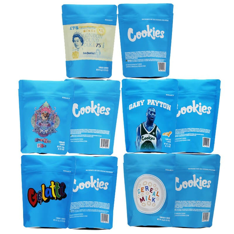 Ziplock Resealable das cookies de CBD Runtz que empacota o material do saco MOPP/VMPET/PE do malote de Mylar