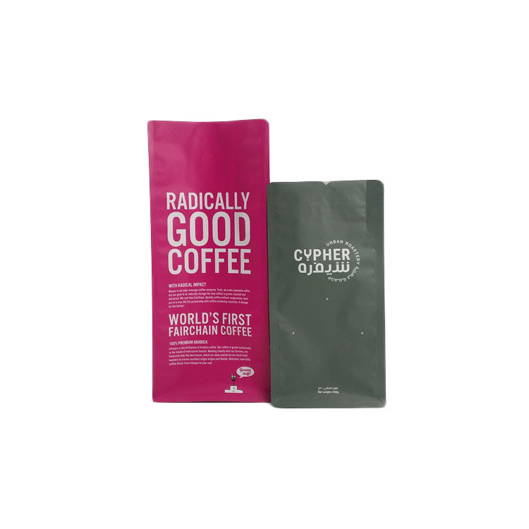 Saquinhos de chá impressos costume da soldadura térmica Resealable com a uma válvula de desgaseificação da maneira