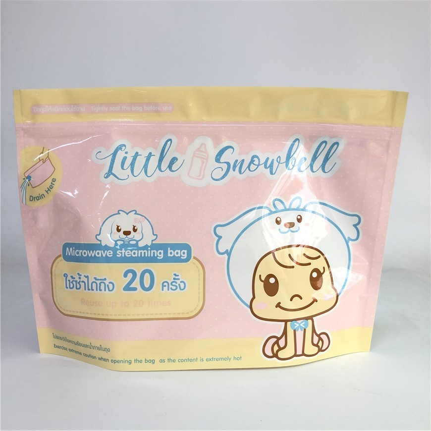 Levante-se a espessura biodegradável da impressão feita sob encomenda 120-180 Mic dos sacos da micro-ondas do zíper