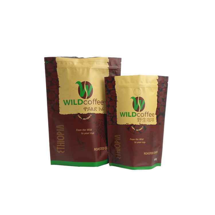 Os saquinhos de chá matte feitos sob encomenda do café do revestimento, a folha de alumínio levantam-se o malote com zíper