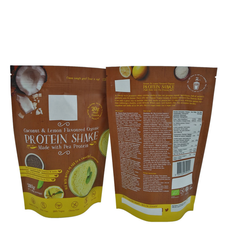 Saco do malote do zíper da folha de alumínio para o empacotamento do pó