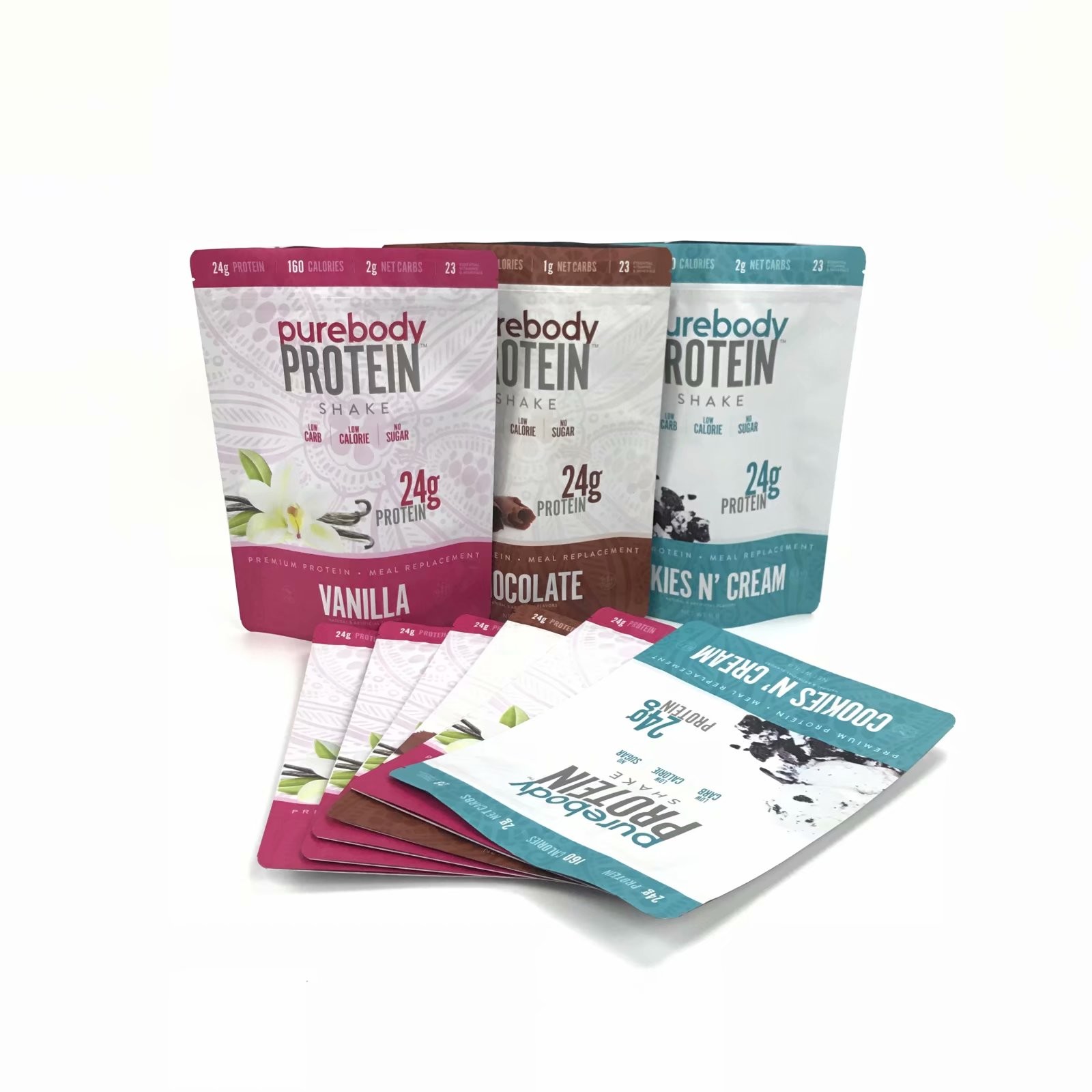 Empacotamento dos malotes plásticos de Mircon do alimento 100 da prova do cheiro