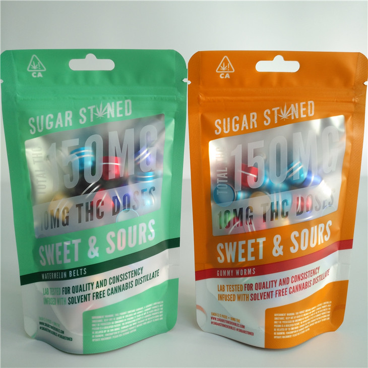 o filme holográfico de 3.5g 7g 14g levanta-se o empacotamento do malote