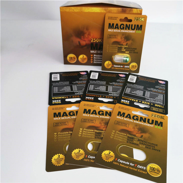 Comprimido sexual dos realces masculinos do rinoceronte 69 que empacota a bolha do capsul do cartão 3d para a exposição