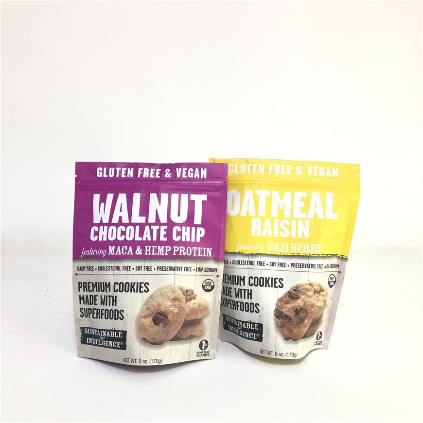 Personalizado levante-se o saco de empacotamento de Mylar do alimento do saco do caju da porca da cookie do produto comestível