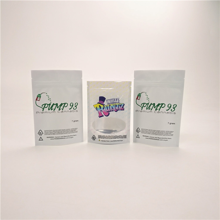 Prove o malote livre personalizado da medicina das cookies da selva do runtz dos sacos da prova CBD da criança com janela