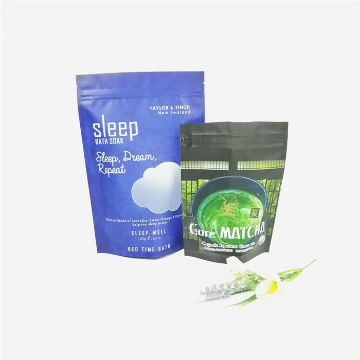 O sal de banho da folha de alumínio 12oz/corpo feitos sob encomenda esfrega o creme que empacota sacos de café ziplock do doypack