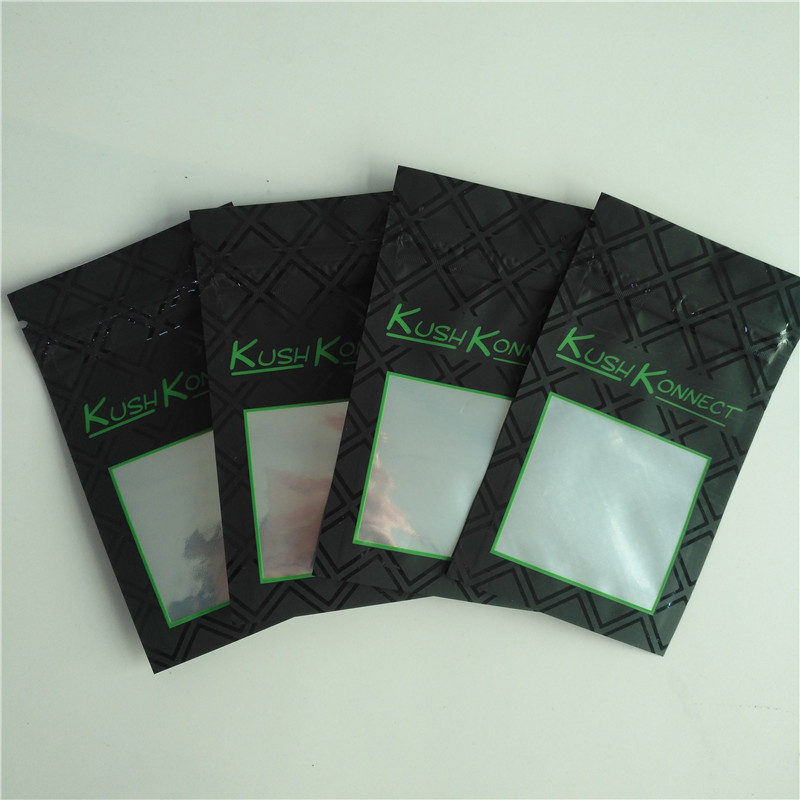 Flor feita sob encomenda de Logo Kush Connect Packaging Bag Hemp que empacota o saco lateral do selo três com Ziplock