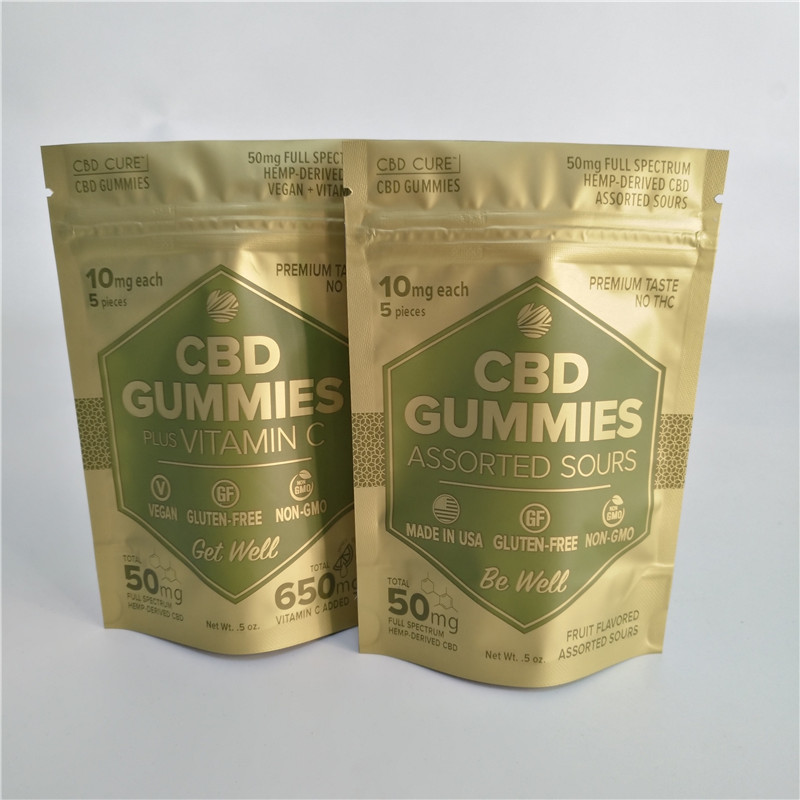 o malote VMPET de 5oz 50mg Cbd Gummies levanta-se o malote Ziplock