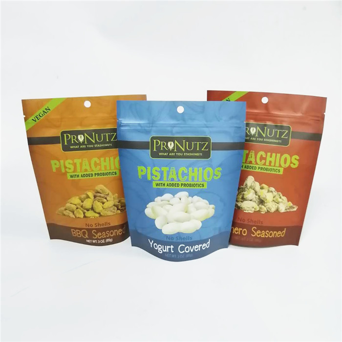 o empacotamento de mylar do fechamento do fecho de correr do vácuo da folha de alumínio levanta-se as porcas do alimento do malote que embalam o saco de plástico