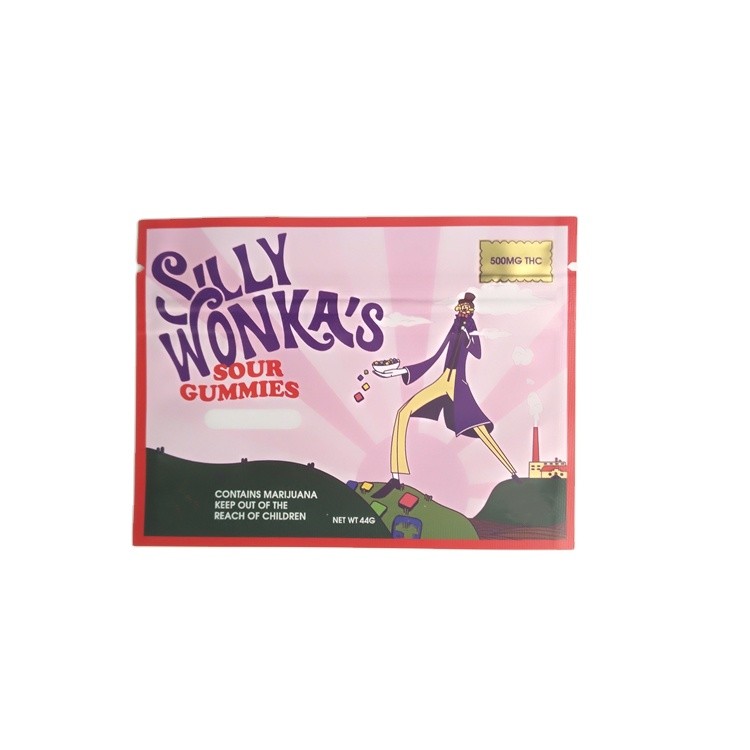 Malote lateral do selo do cigarro 3 de Mini Sachets For Gold Printing Preroll do fornecedor de Shenzhen com sacos do zíper