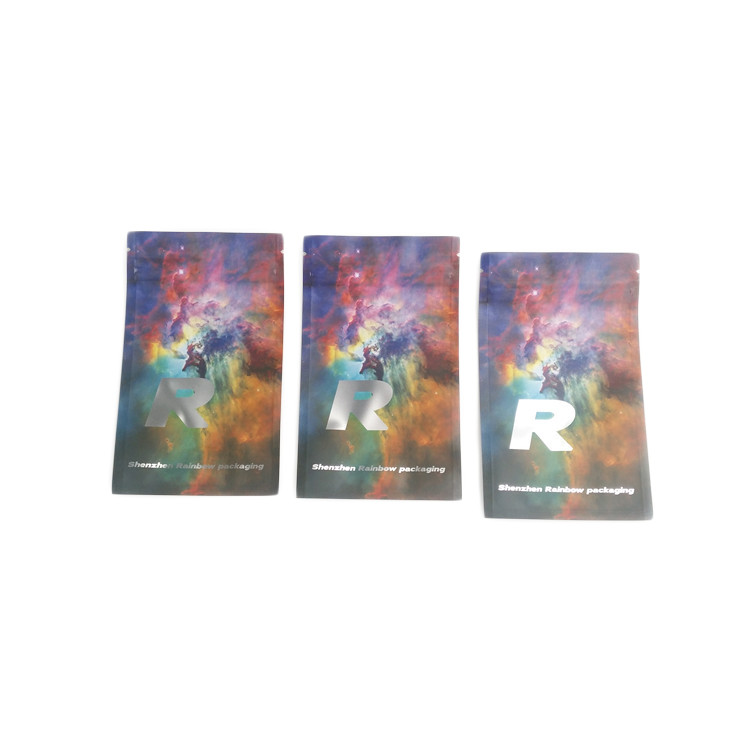 o saco pequeno de Mylar da prova da criança de 50mg 70mg 125mg personalizou sacos da tira de Matte Candy Ziplock Plastic Food Gummies da prova do cheiro