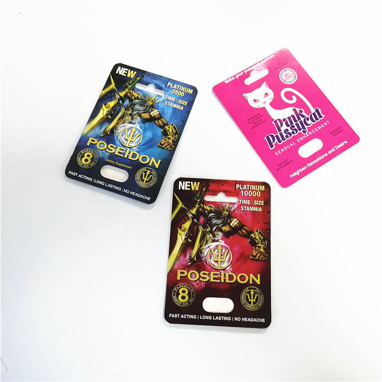 Caixa de exposição para o cartão de papel sexual da cápsula da forma do rinoceronte do desempenho dos realçadores masculinos dos comprimidos do rinoceronte