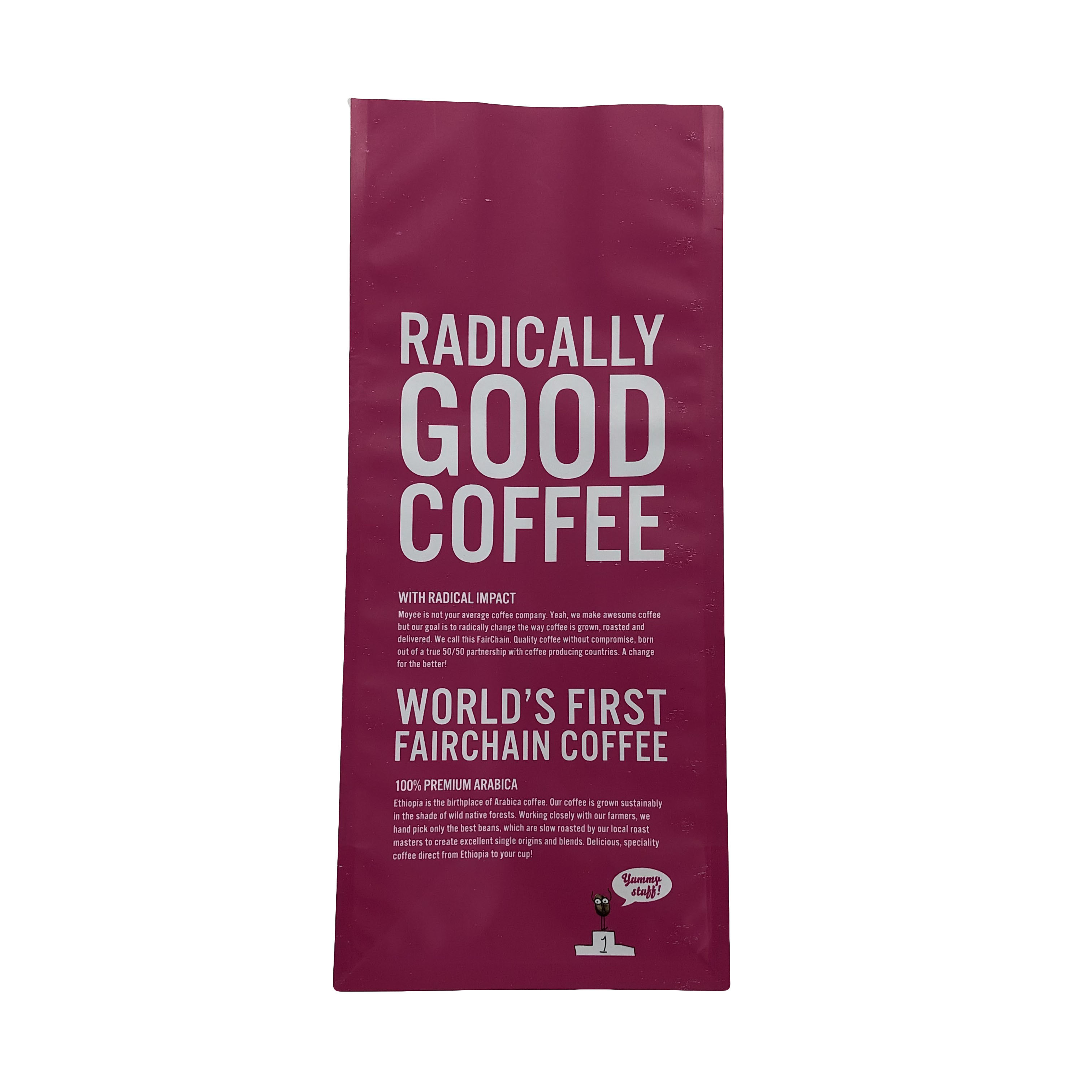 Rosa alto feito sob encomenda Digital impermeável de Quanlity que imprime o suporte plástico do malote do saco do fechamento do fecho de correr acima da parte inferior lisa para o café das porcas