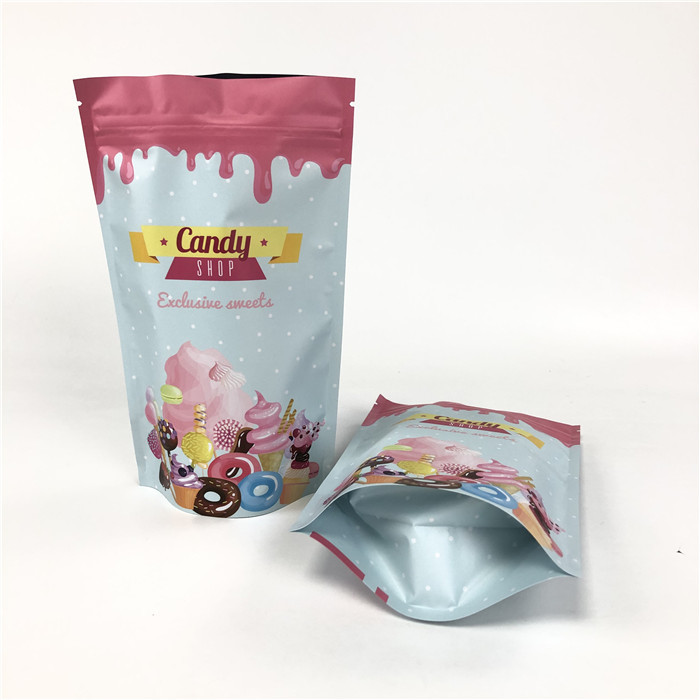 Saco Ziplock da folha de alumínio de Mylar de 100 mícrons para a especiaria das porcas