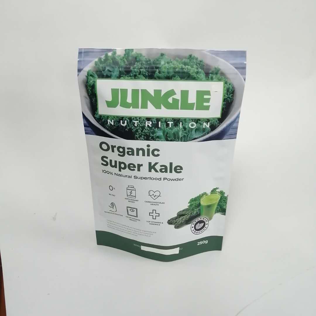 O aferidor plástico feito sob encomenda do produto comestível está o empacotamento feito sob encomenda acima secado da especiaria do alimento