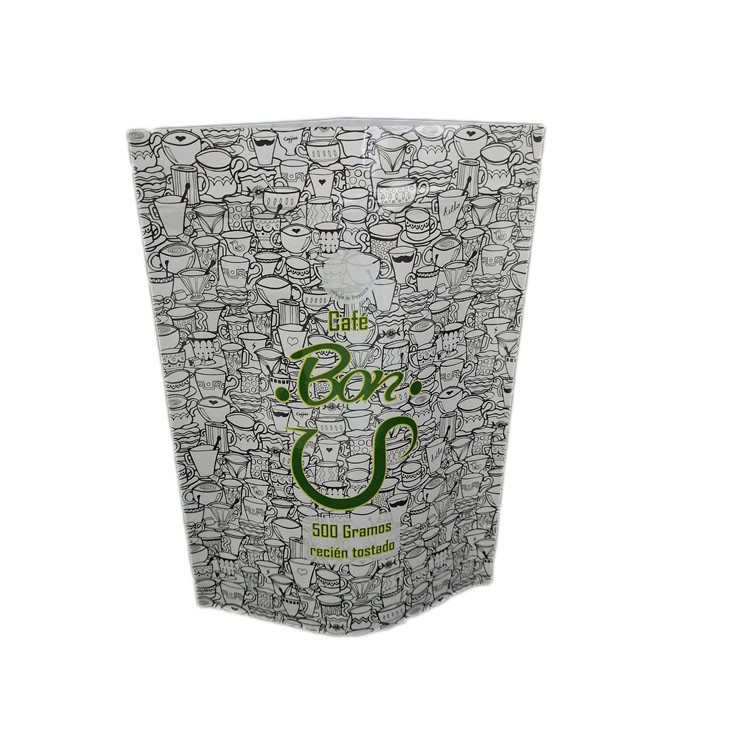 O costume lustroso 500g do revestimento está acima do saco do zíper do malote para o empacotamento do café/cookie