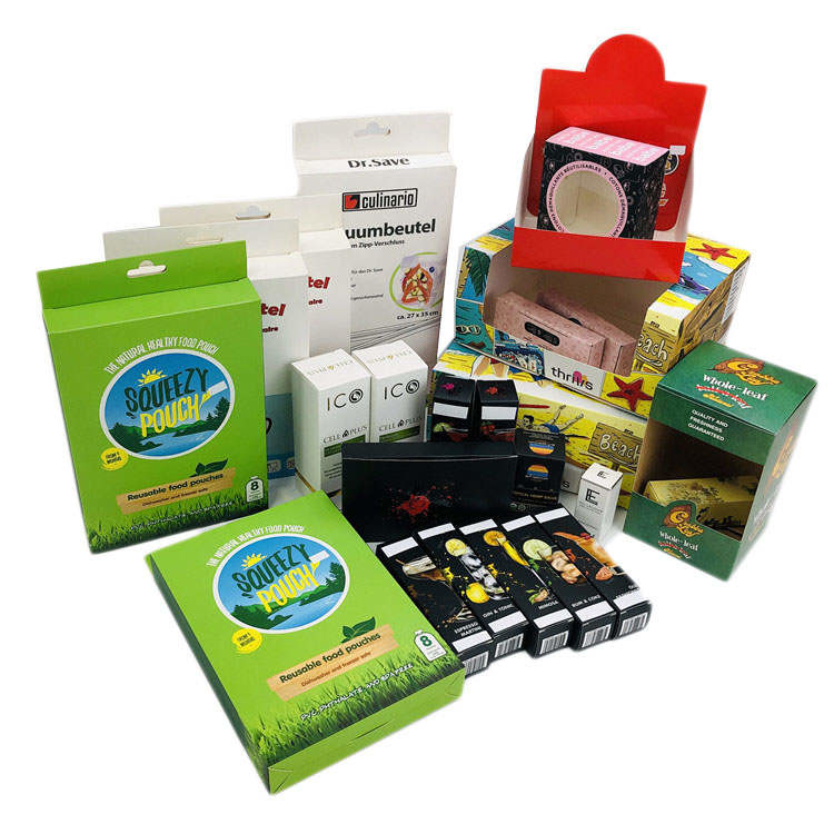 caixa de papel do cânhamo CBD do cartão 250gsm que empacota com logotipo