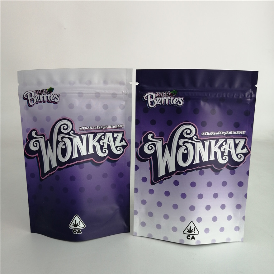 A erva daninha personalizada da porca da cookie 3.5g está acima do saco plástico 7g 18g 24g dos doces do malote do zíper