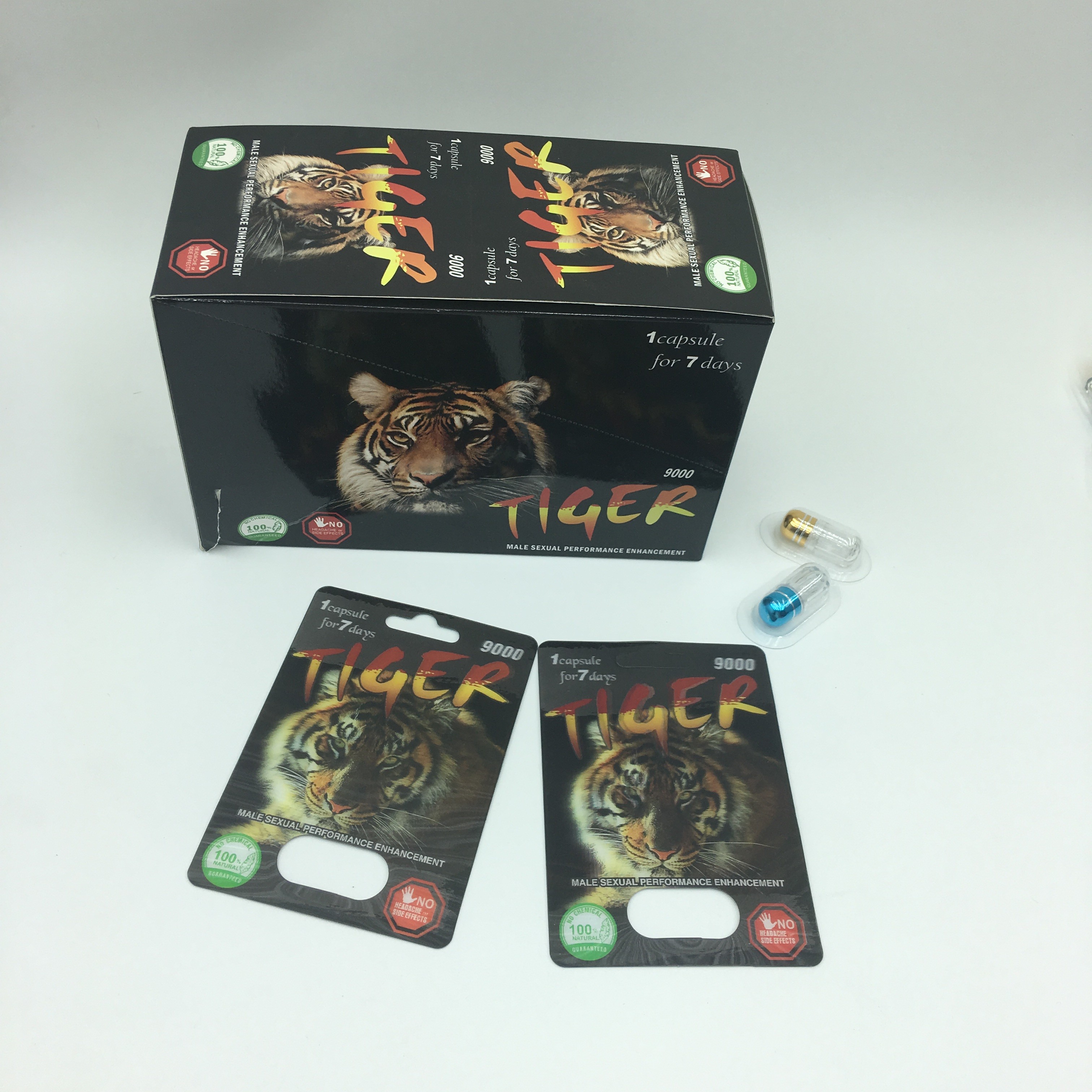 Cápsula sexual do poder que empacota cartões da bolha de CMYK 350g 3D