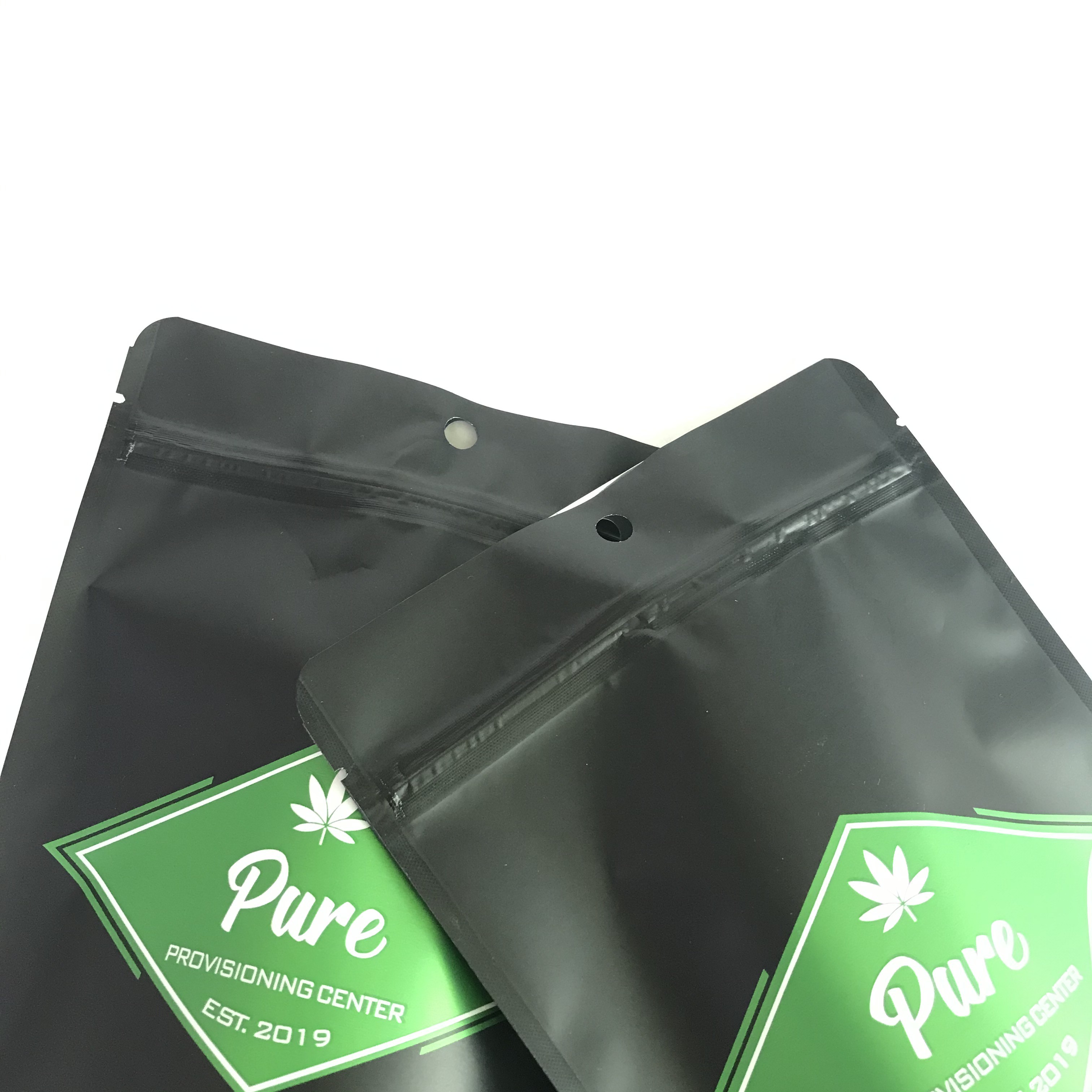 A cor Cannabiss Mylar de Pantone ensaca o empacotamento dos malotes plásticos