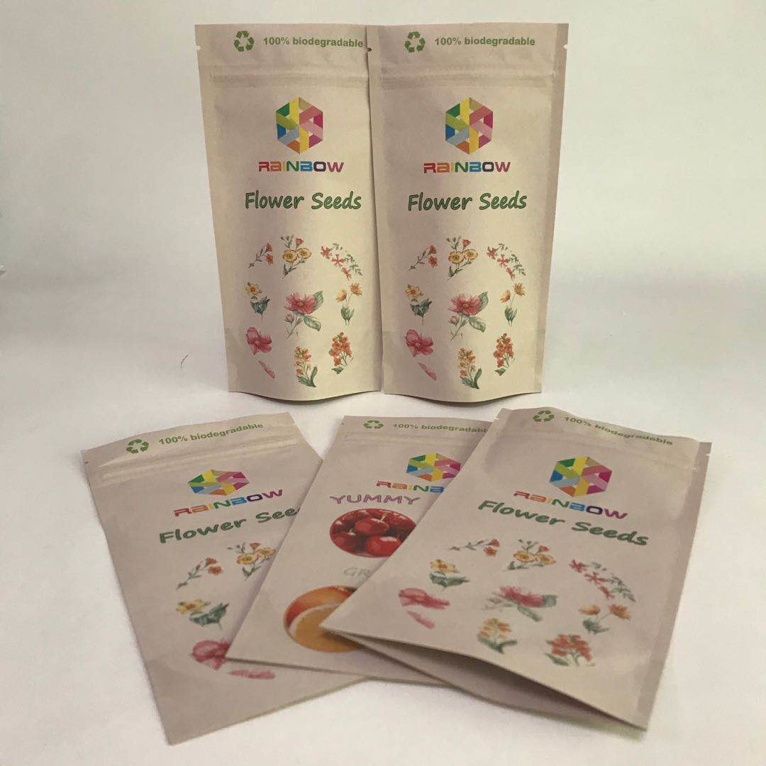 Sacos Eco-amigáveis do PLA do papel de embalagem dos sacos dos sacos biodegradáveis feitos sob encomenda de Pirnted