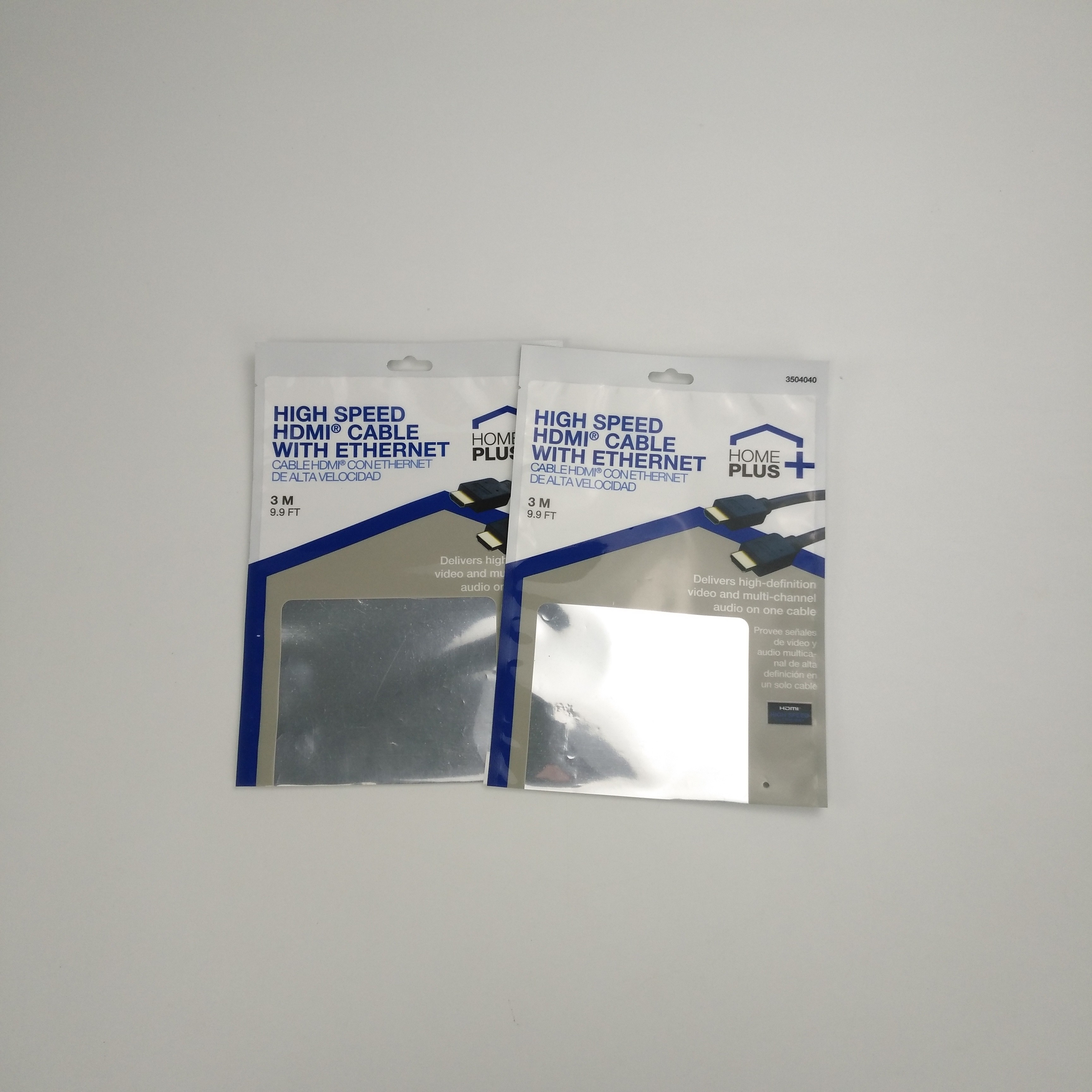 O empacotamento selado lateral personalizado do cabo de três USB ensaca os malotes plásticos que empacotam fones de ouvido sem fio com zíper