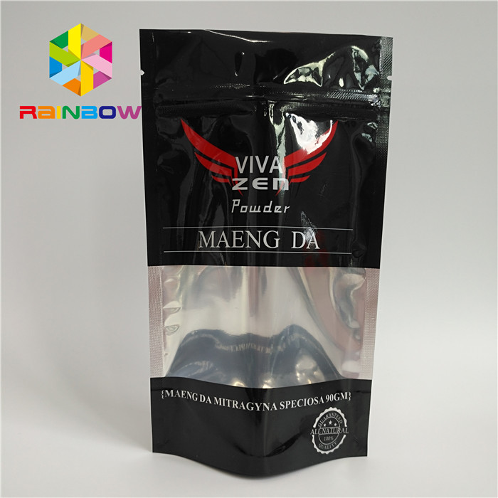 Matte Aluminum Foil Packaging Bags aceitado feito sob encomenda Mylar Ziplock ensaca com janela