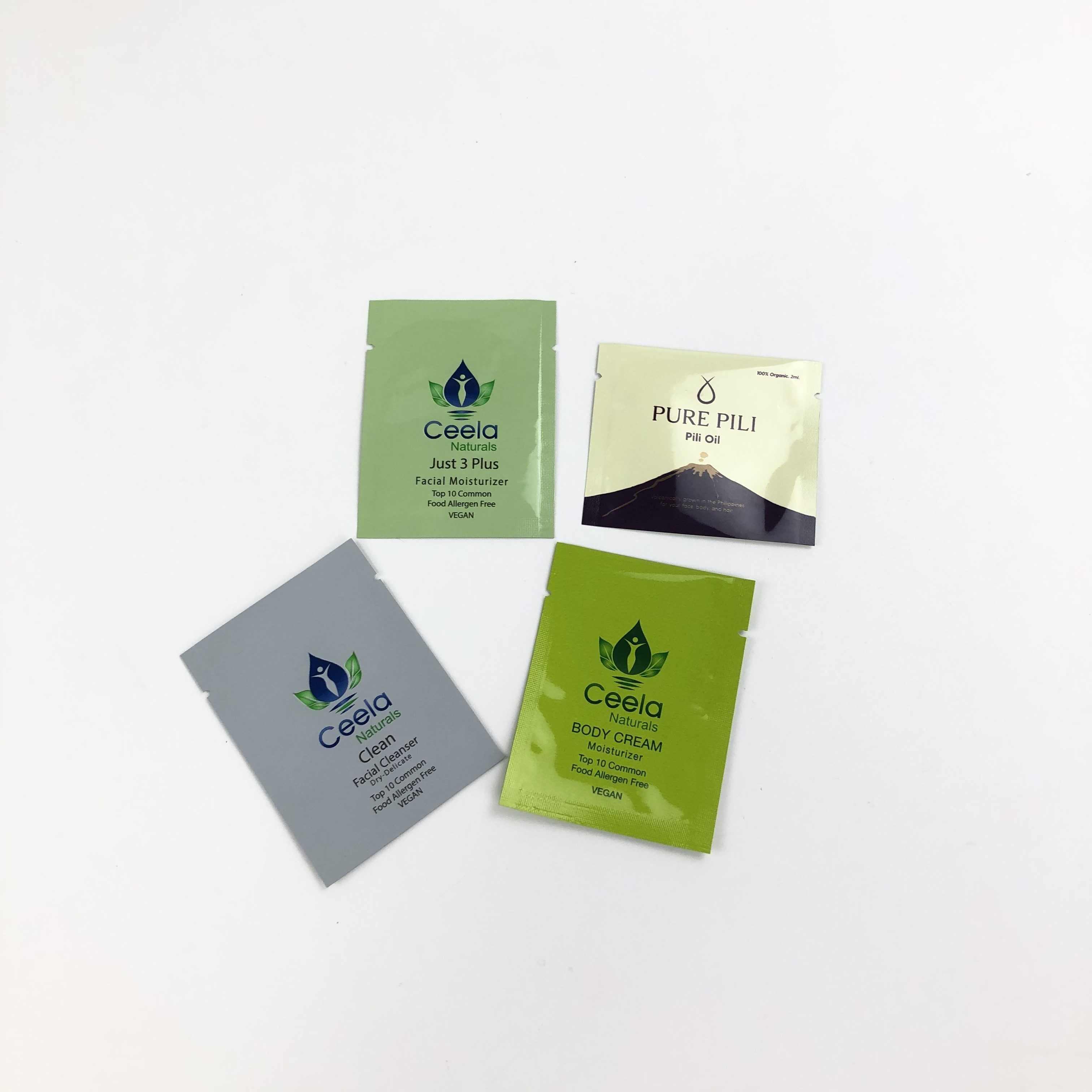 Sacos lustrosos do malote da amostra da folha de mylar do selo por atacado do aperto para cuidados com a pele/empacotamento do pó/cápsulas