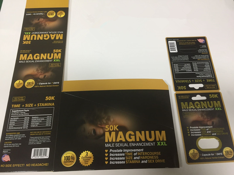 O papel personalizado do magnum carda as caixas de papel para o empacotamento das cápsulas do comprimido