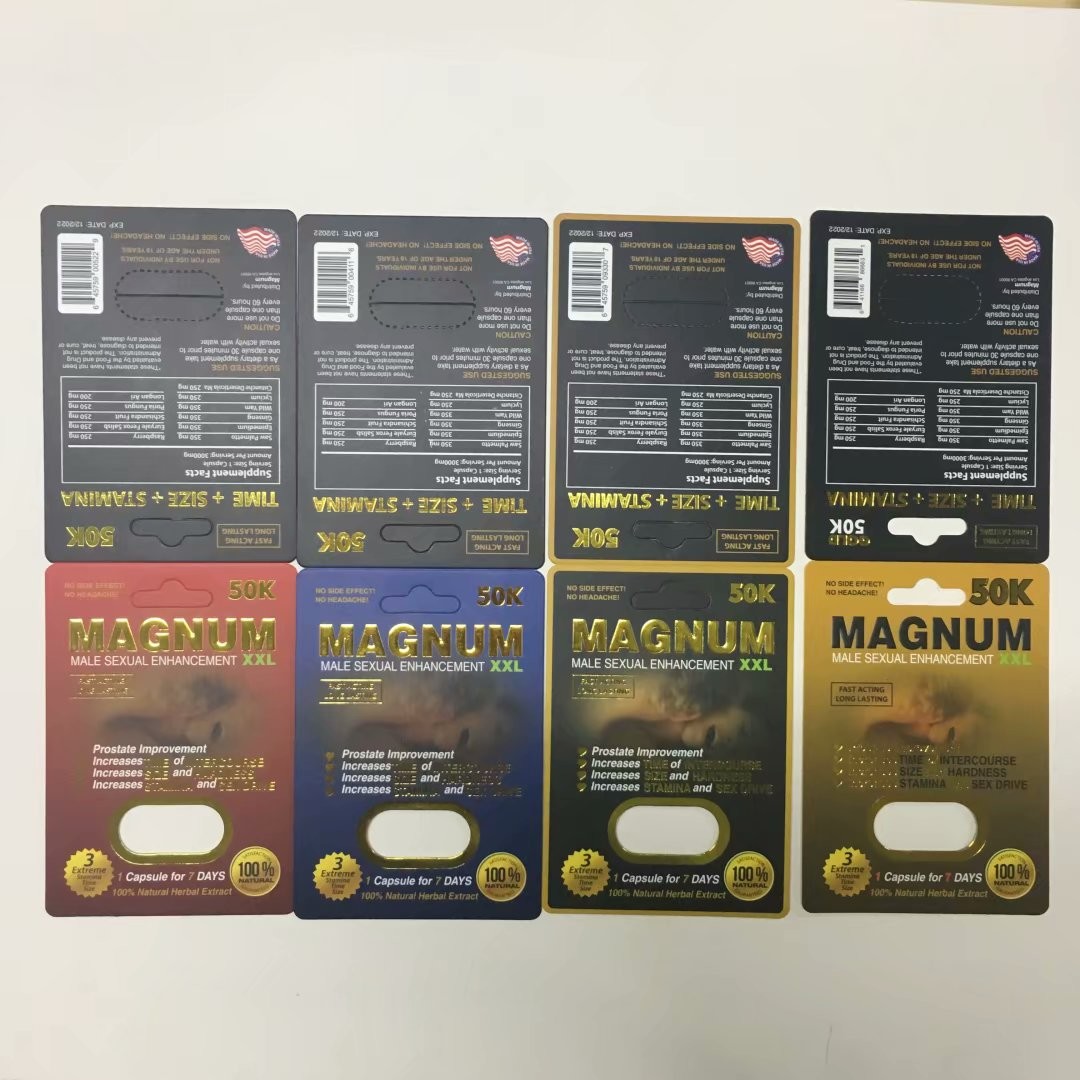 O papel personalizado do magnum de quatro cores carda as caixas de papel para o empacotamento das cápsulas do comprimido