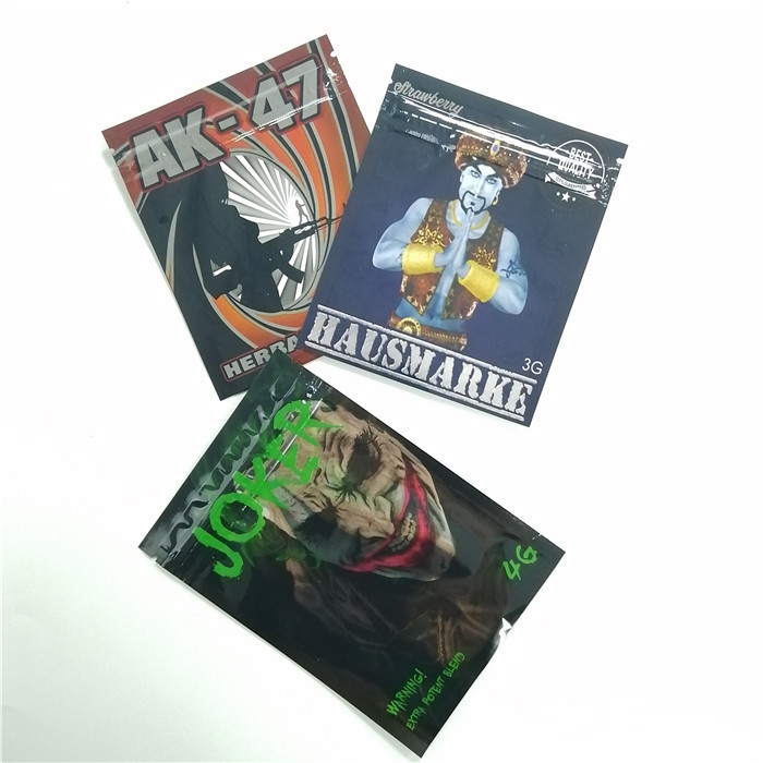 Sacos de empacotamento 4g do incenso erval de Cmyk 100microns