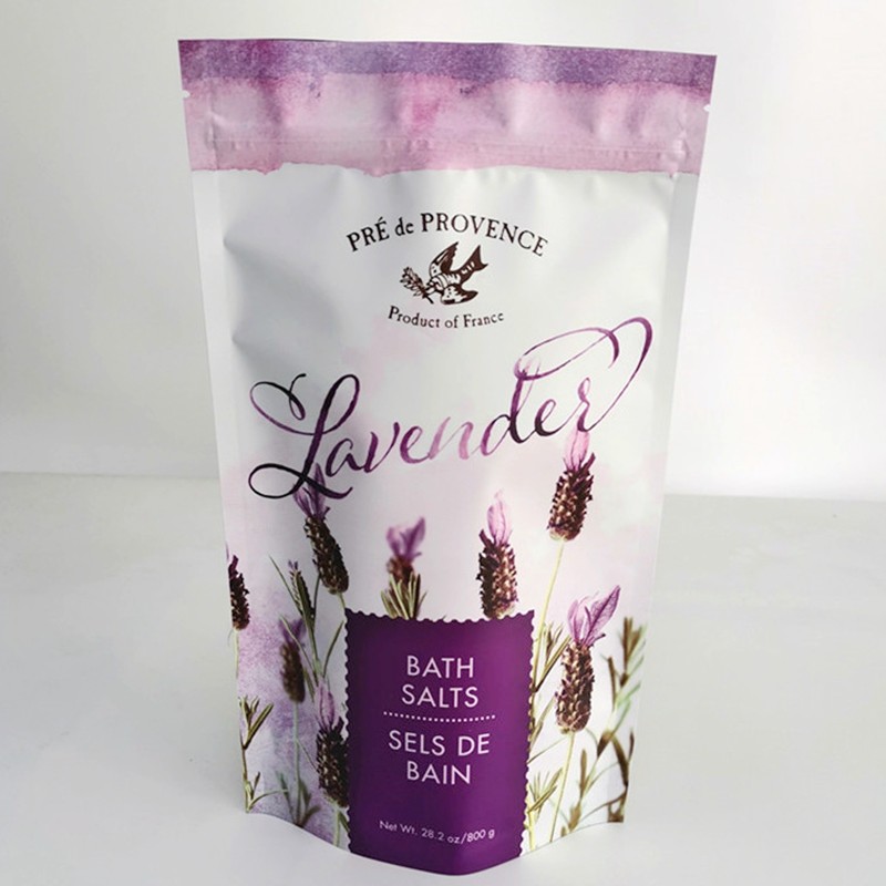 A amostra grátis Digital que imprime o empacotamento de sal de banho ensaca o suporte Resealable acima do corpo do café do malote 200G esfrega o saco