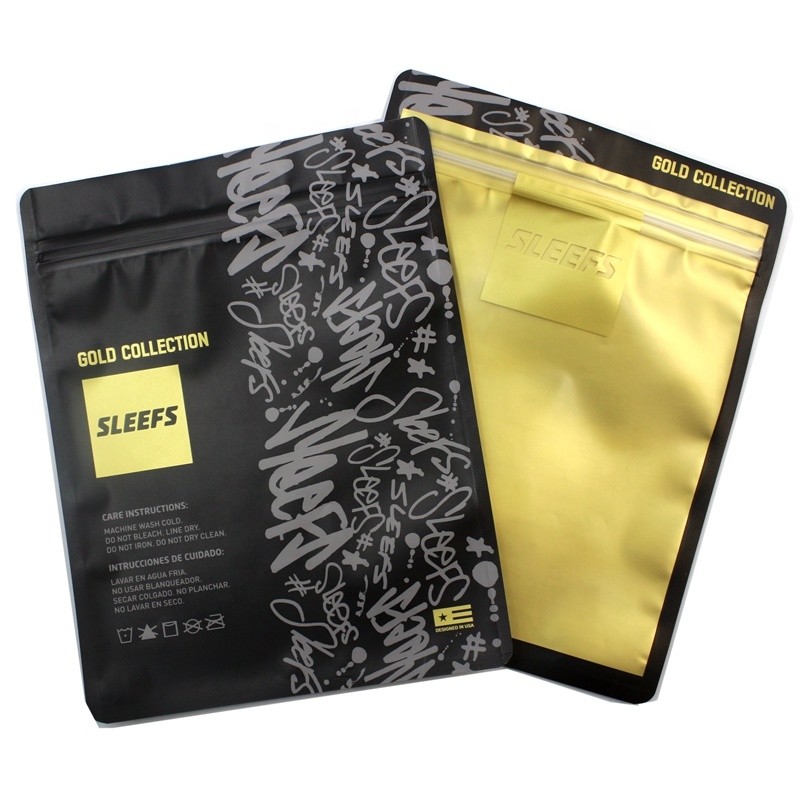 Saco poli de empacotamento transparente do vestuário de Opp do fechamento relativo à promoção do fecho de correr do t-shirt de Logo Printing Zipper