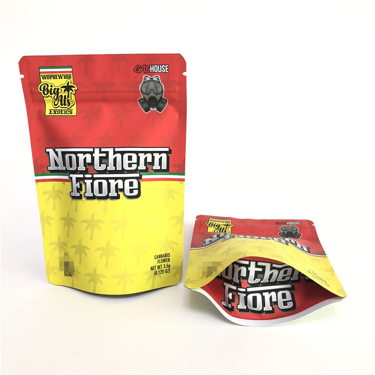 Impressão deslocada de Mylar do PE CMYK 180mic levantar-se do saco erval gomoso